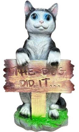 Kot The Dog Did It czarno-biały
