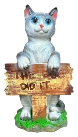 Kot The Dog Did It Biało-Niebieski